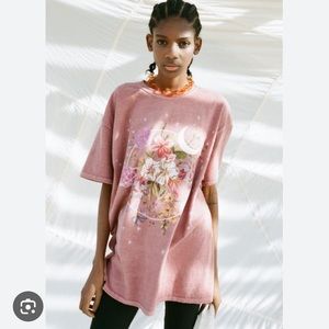 Urban Outfitters Cosmic Floral T-Shirt Dress